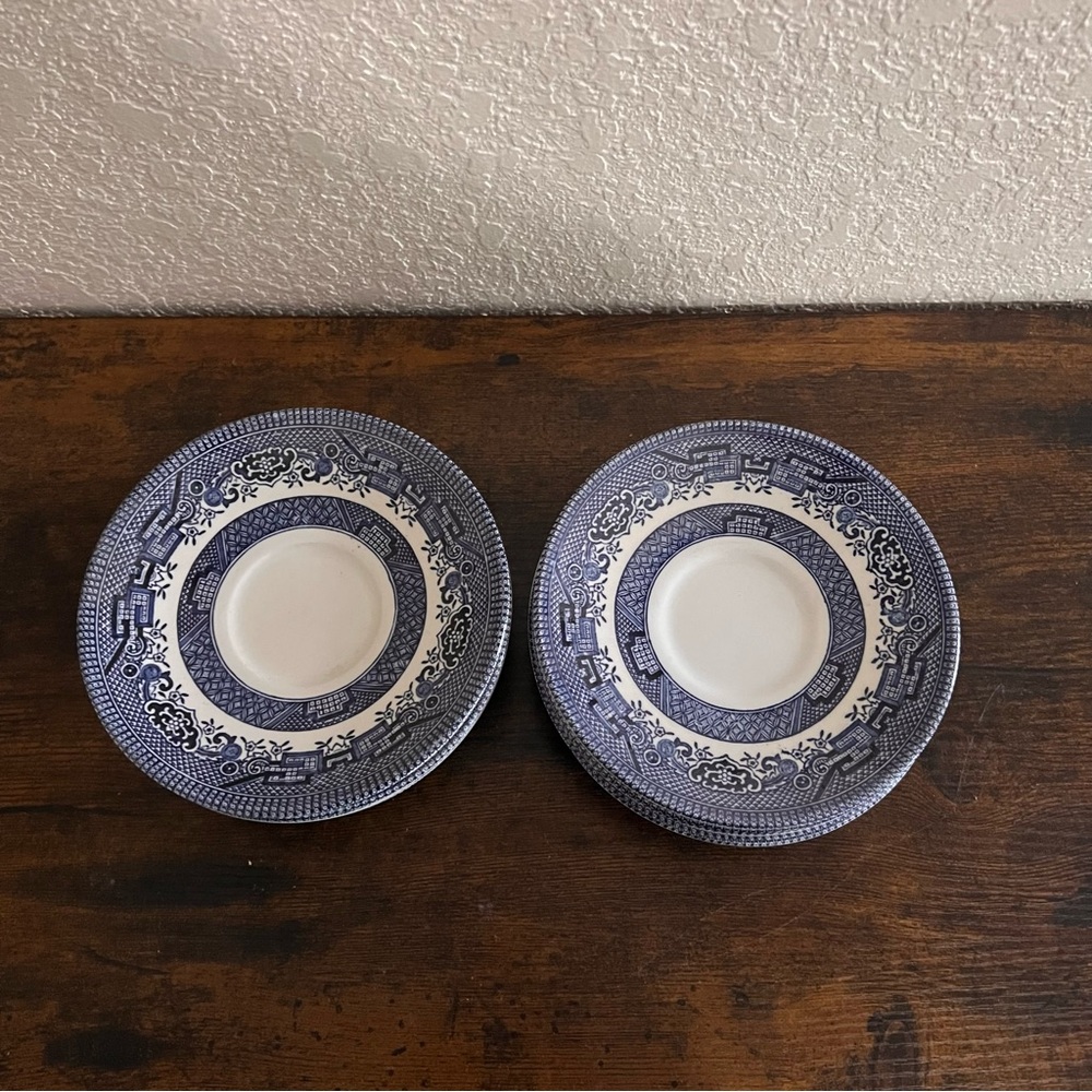 CHURCHILL Blue Willow Georgian Saucer 5.5" Lots of 10